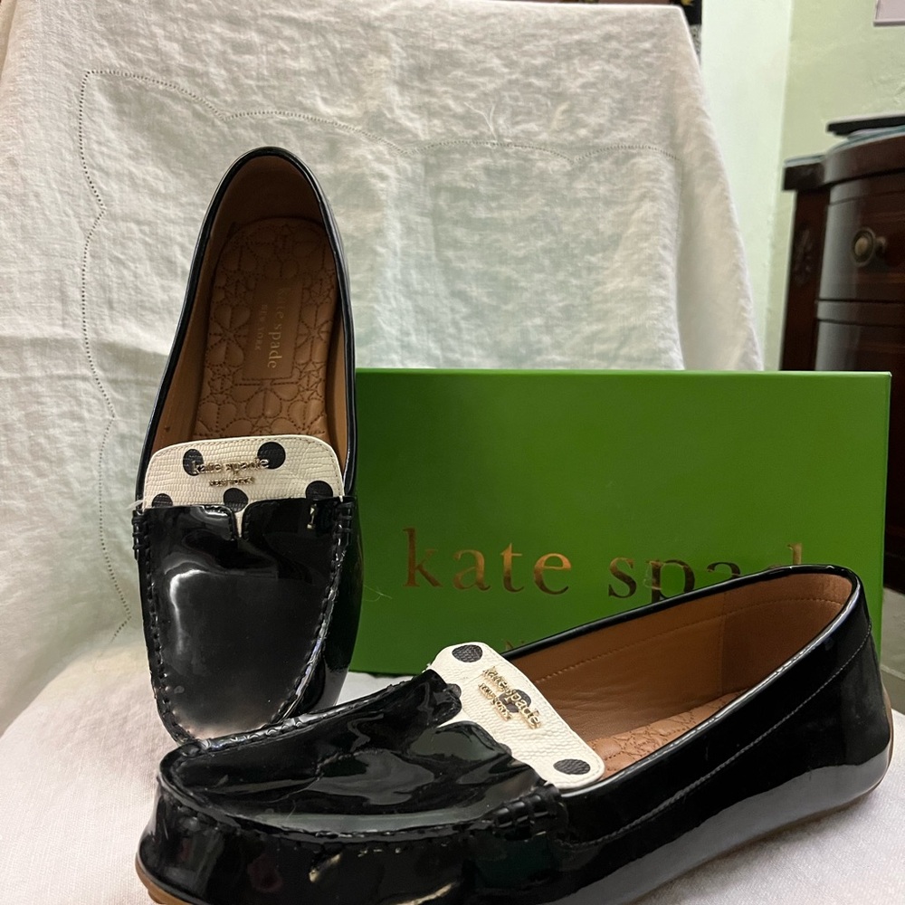 Kate Spade patent leather moccasin